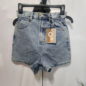 Insane Gene Lily Super High Rise Paper Bag Shorts Size Small NWT Paperbag Waist